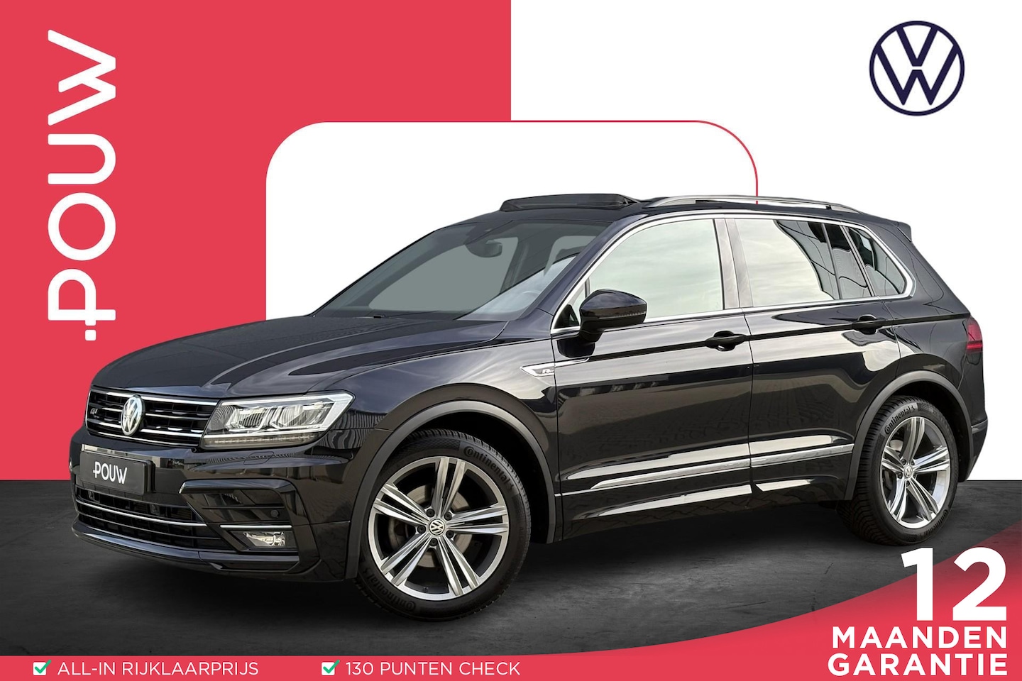 Volkswagen Tiguan - 1.5 TSI ACT 150pk DSG Highline Business R | Panoramadak | Trekhaak | Navigatie - AutoWereld.nl