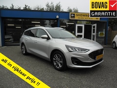 Ford Focus Wagon - EcoBoost Hybrid 155pk Automaat Titanium Nav Groot Ecc Lmv Pdc Led Rijklaarprijs