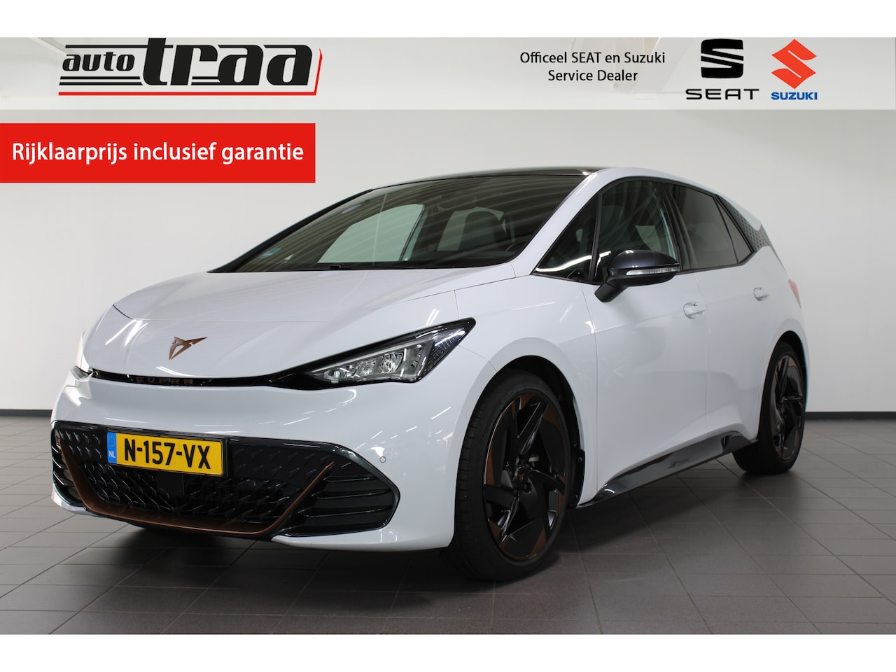 CUPRA Born - Copper Edition One 62 kWh SOH 91,64% / Massage stoelen / 20'' LMV / Pano. / HUD. / - AutoWereld.nl