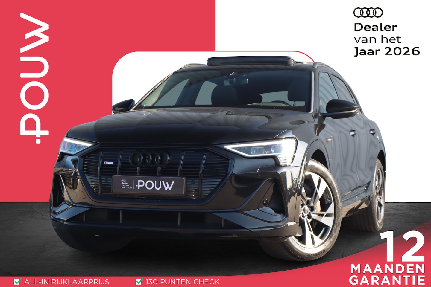 Audi e-tron - 55 quattro 409pk S Edition 95 kWh | SoH 94% | ACC | Luchtvering | Voorstoelen Verwarmd | A - AutoWereld.nl