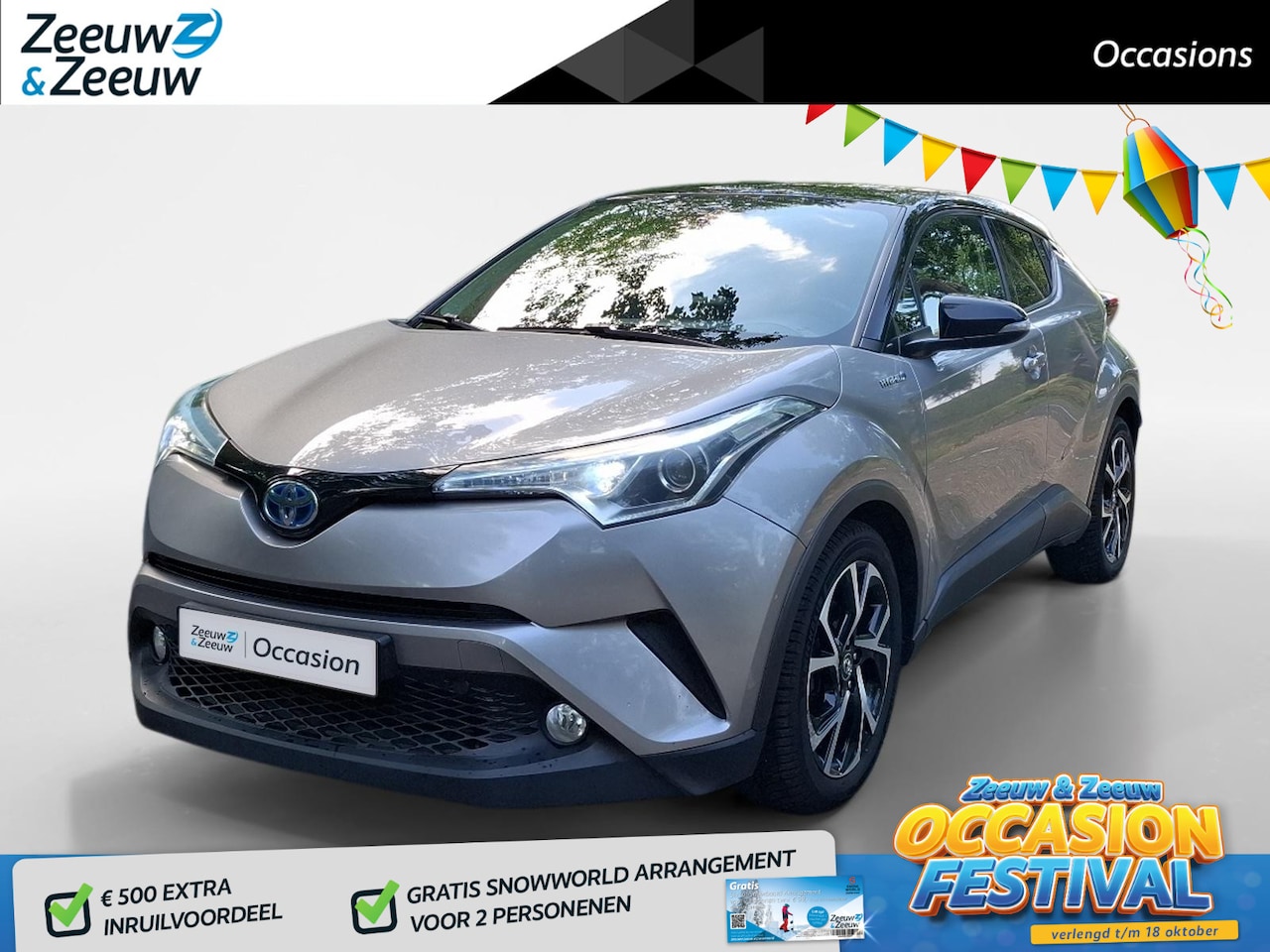 Toyota C-HR - 1.8 Hybrid Dynamic Airco automatisch| Autonomous Emergency Braking | Cruise control adapti - AutoWereld.nl