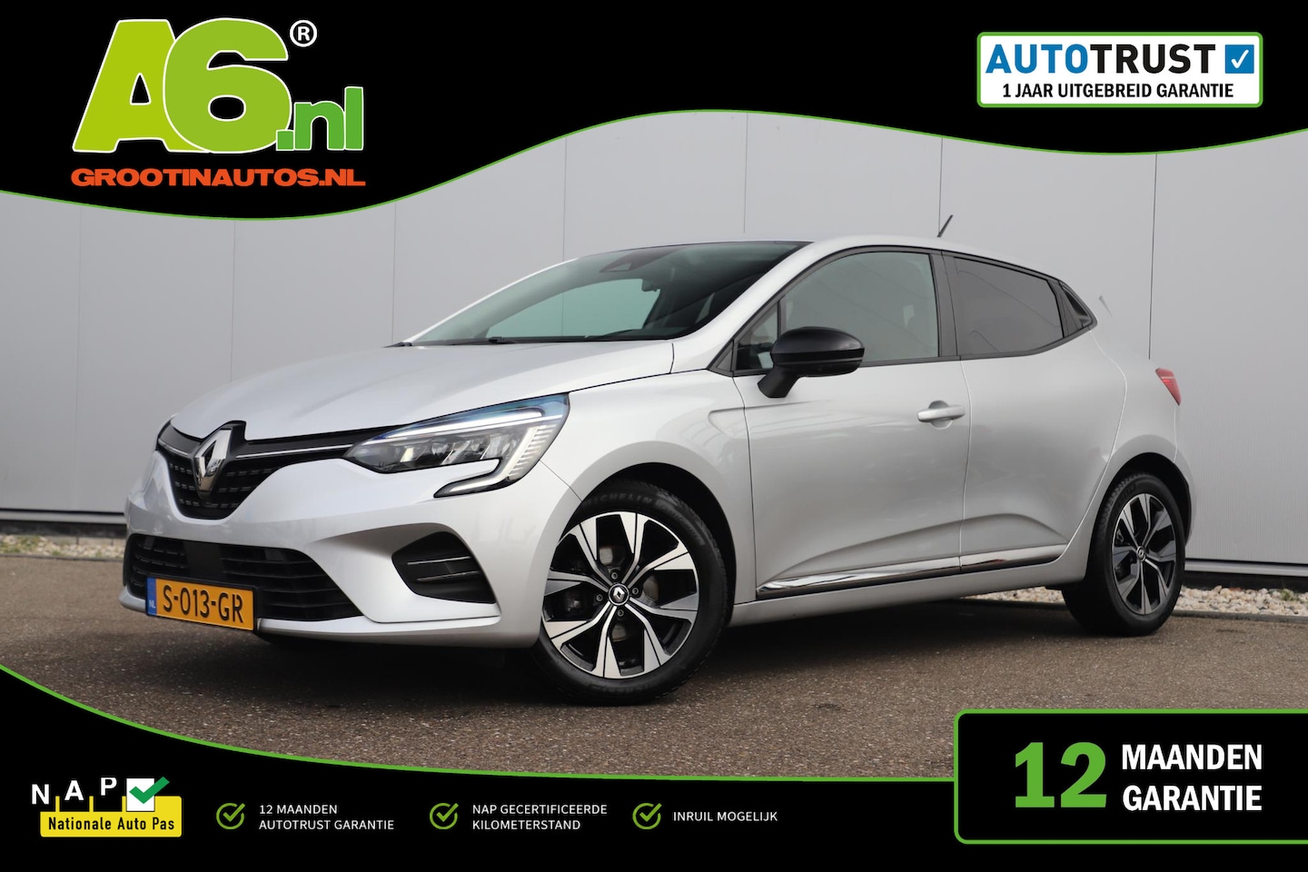 Renault Clio - 1.0 TCe 90 Evolution Navigatie Achteruitrijcamera LMV Carplay Android Airco Cruise Control - AutoWereld.nl