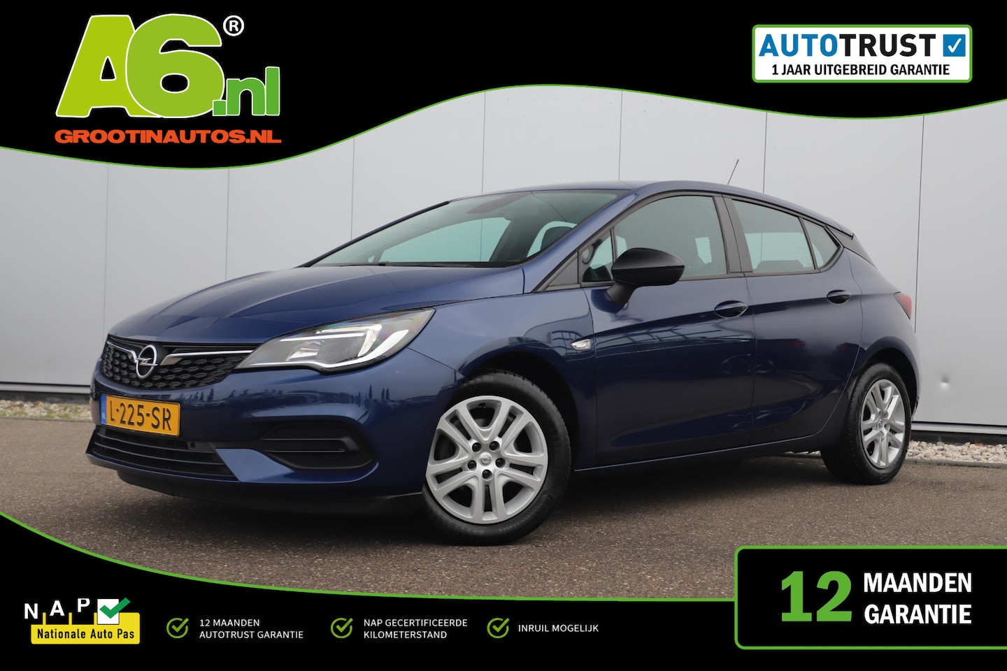 Opel Astra - 1.2 Edition 110PK Navigatie Carplay Android Airco Cruise Control Parkeersensor - AutoWereld.nl