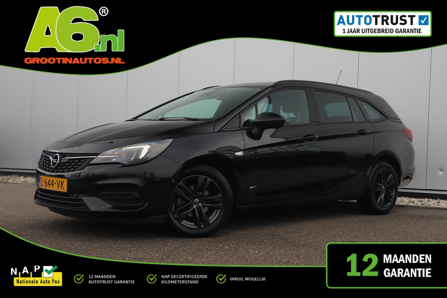 Opel Astra Sports Tourer - 1.2 Design & Tech LMV Navigatie Achteruitrijcamera Carplay Android Climate Cruise Control - AutoWereld.nl