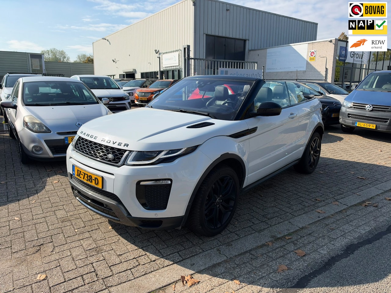 Land Rover Range Rover Evoque - Convertible 2.0 Si4 HSE Dynamic, Navi, NAP, NL Auto, Automaat, Leder, Camera, Mooie auto - AutoWereld.nl