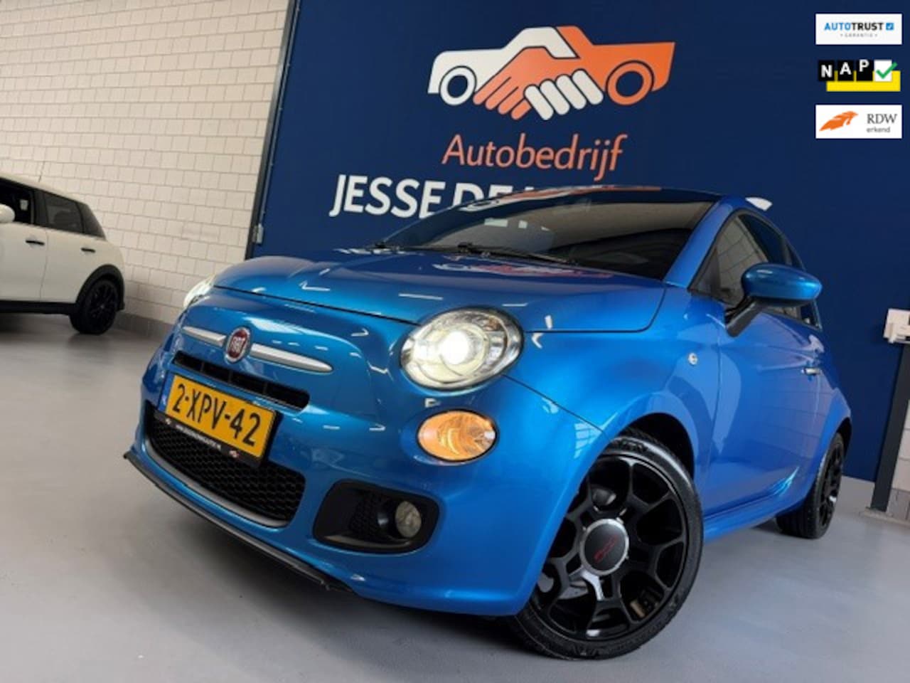 Fiat 500 - 0.9 TwinAir Turbo 500S automaat / bj. 2014 / navigatie / half leder / climate /digitaal/ N - AutoWereld.nl