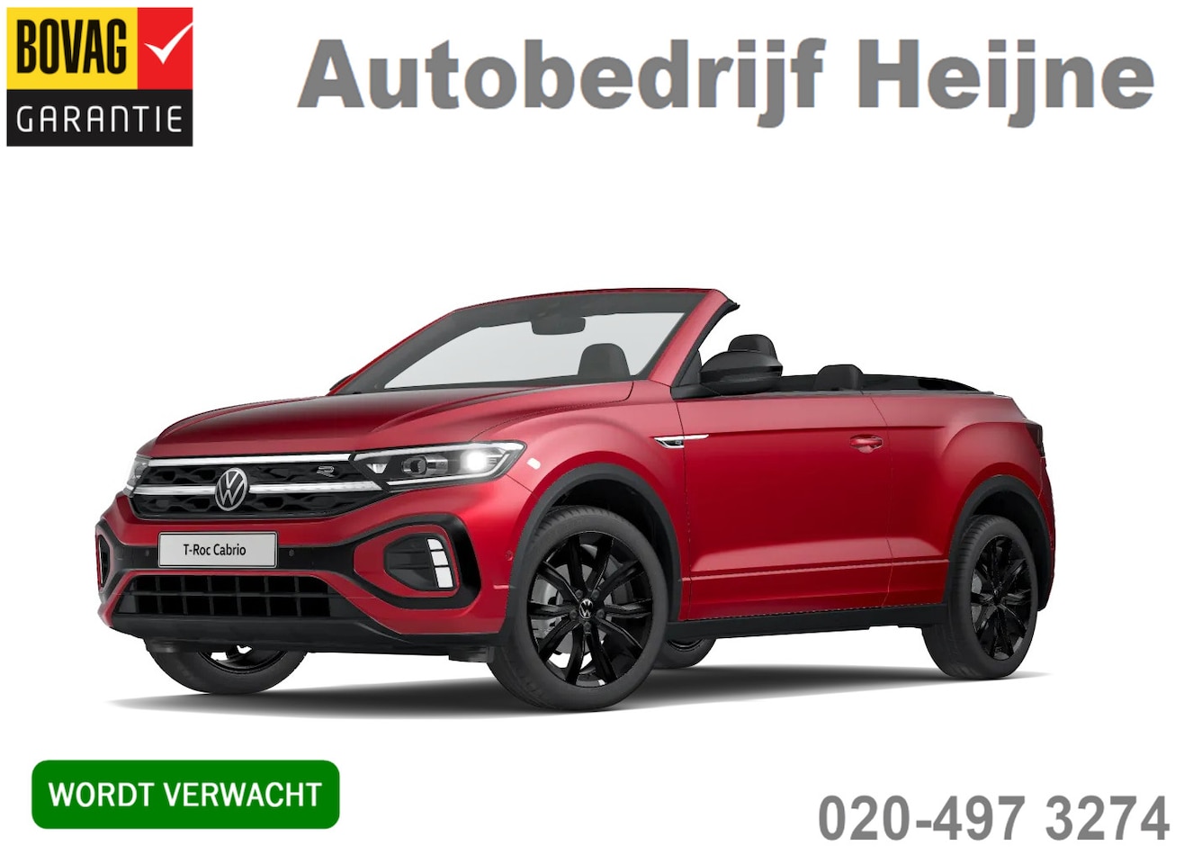 Volkswagen T-Roc Cabrio - 1.5 TSI 150PK DSG R-LINE SPORT LED/CARPLAY/CAMERA - AutoWereld.nl