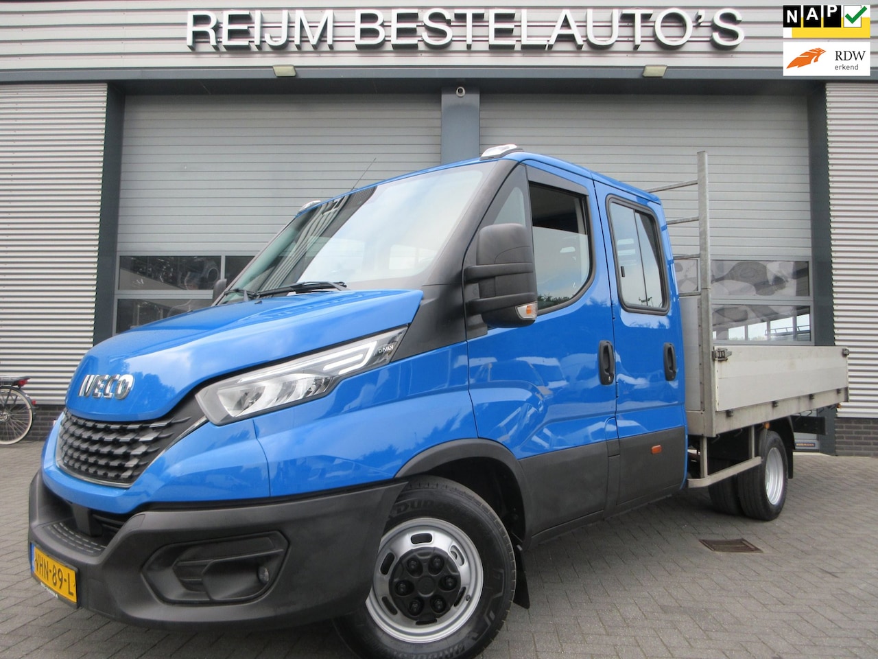 Iveco Daily - 40c18 3.0, 180pk, Euro 6, DC, Openlaadbak, Oprijwagen, Oprijauto, Airco. - AutoWereld.nl