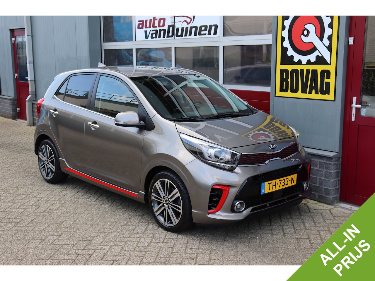 Kia Picanto - 1.0 T-GDI GT-Line O.a: Clima, Stoel/Stuur verwaring, Carplay, Camera, PDC,  Keyless, Etc.. - AutoWereld.nl