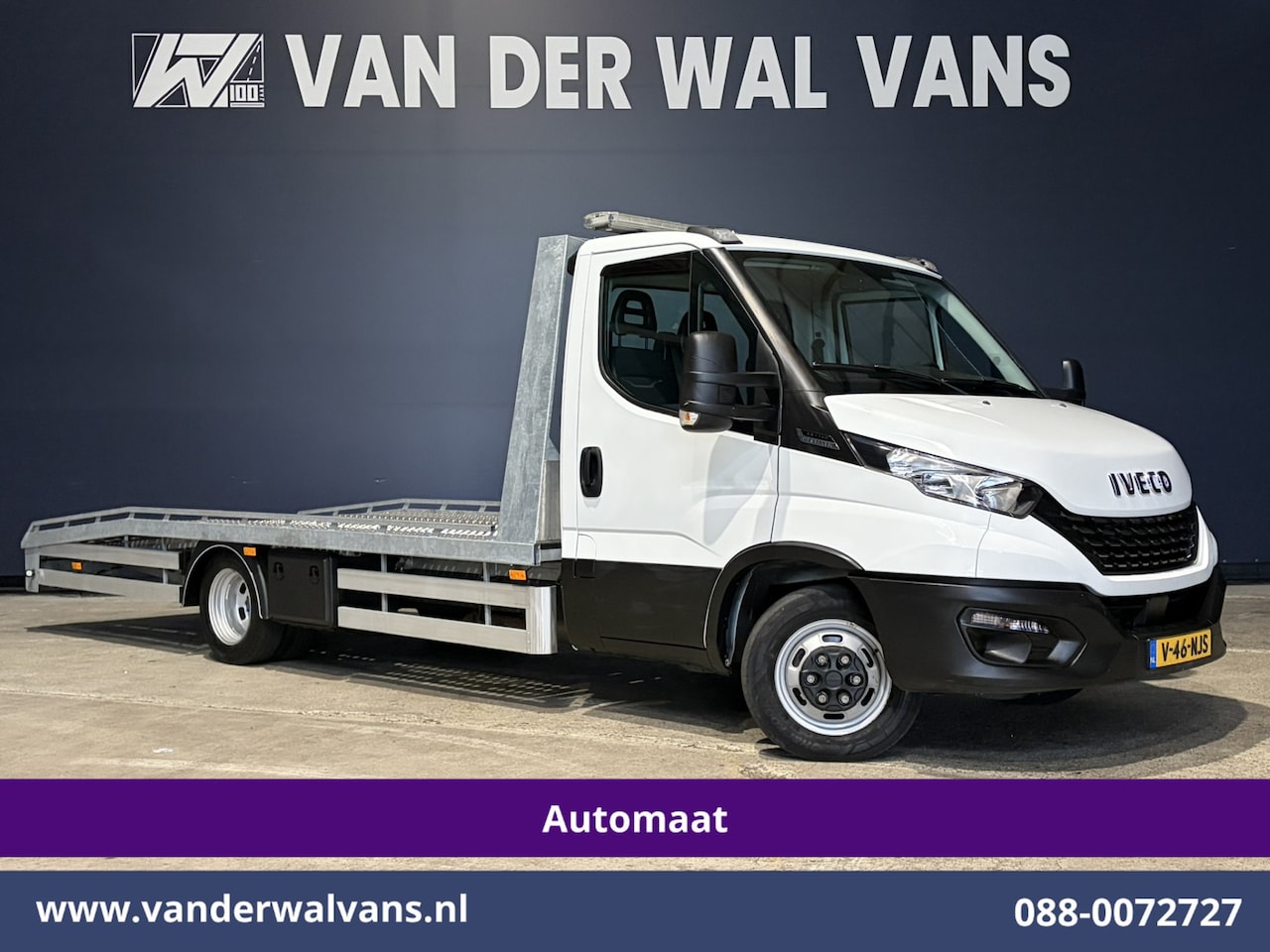 Iveco Daily - 35C14H 2.3 Oprijwagen Automaat Dubbel Lucht Euro6 Airco | Camera | 3500kg Trekhaak | Elect - AutoWereld.nl