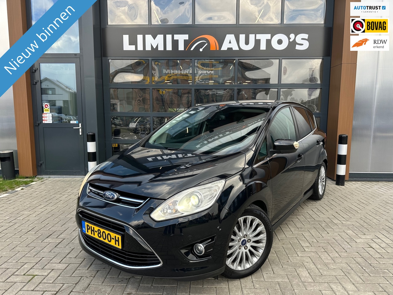 Ford C-Max - 1.6 EcoBoost Titanium Climate/Cruise/Xenon/Navi/Camera/St.verwarming/Pdc.v+a/Apk - AutoWereld.nl