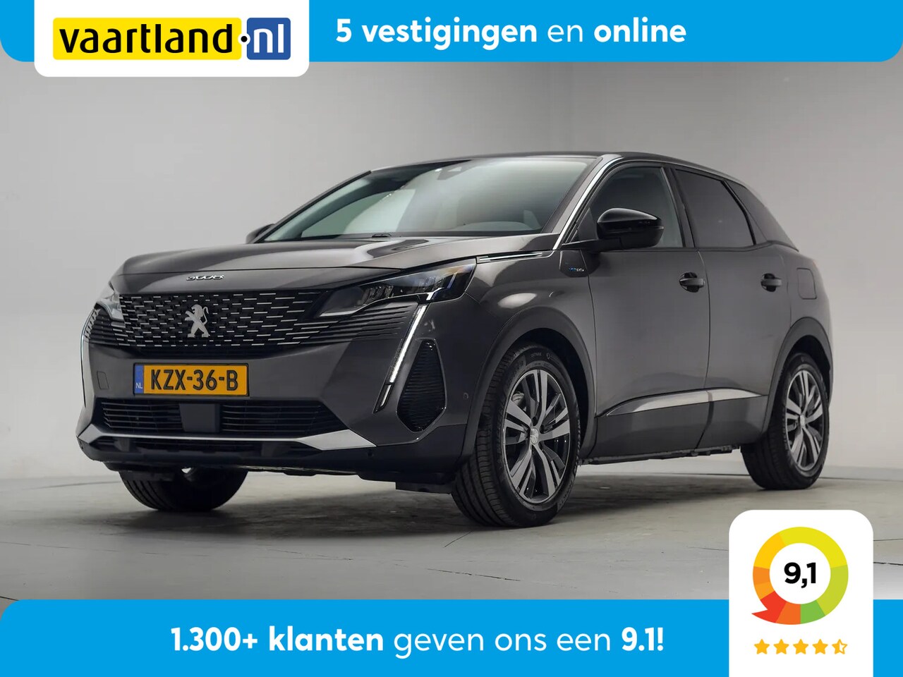 Peugeot 3008 - 1.6 HYbrid 225 Allure Pack Aut. [ Navi Camera Half-Leder i-Cockpit ] - AutoWereld.nl