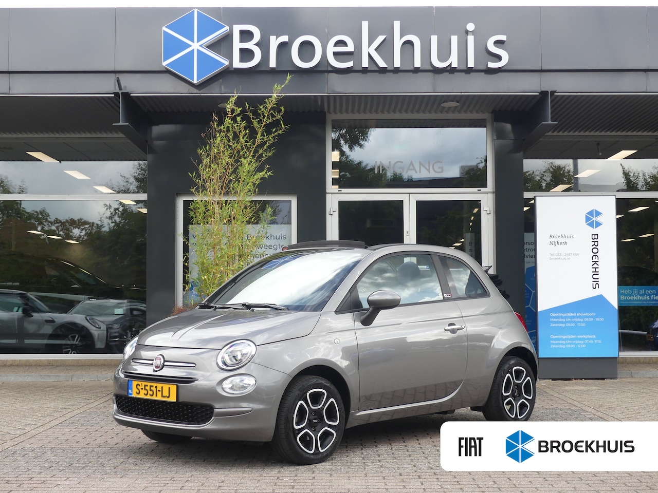 Fiat 500 C - 1.0 Hybrid Club | ELEKTRISCH SCHUIFDAK | PARKEERSENSOREN | CRUISE | AIRCO | APPLE CARPLAY - AutoWereld.nl