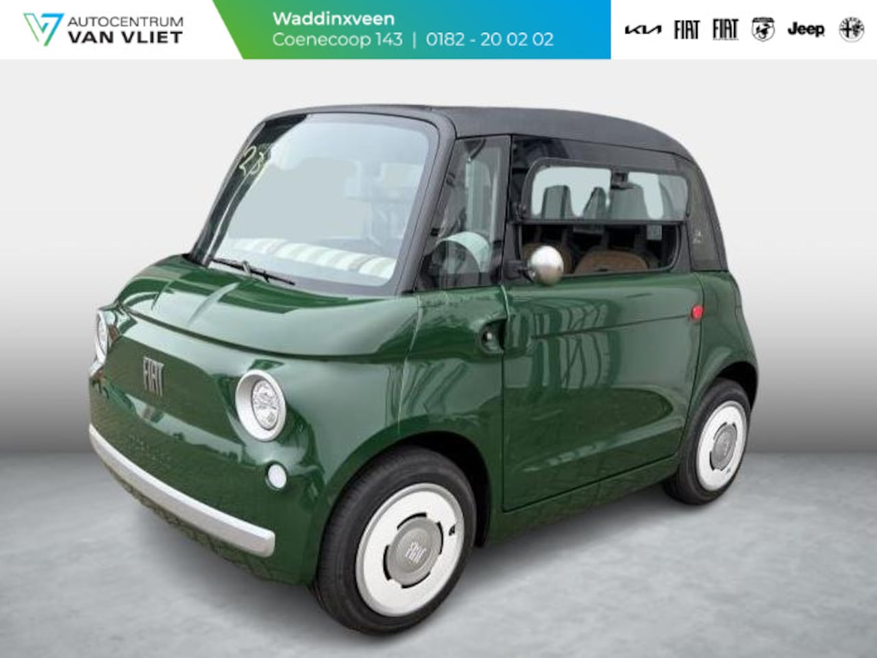 Fiat Topolino - Speciale | Uit voorraad leverbaar | Uniek | Britisch Racing Green | Leder Amaretto - AutoWereld.nl