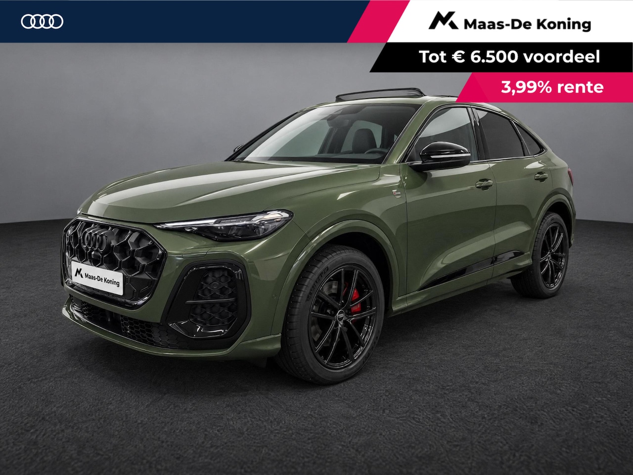 Audi Q5 Sportback - 2.0 TFSI e-hybrid quattro S edition Competition 367 PK · Glazen panoramadak · Head-up disp - AutoWereld.nl