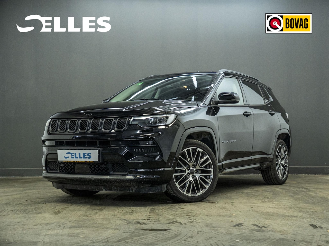 Jeep Compass - 1.5T e-Hybrid Night Eagle | Geventileerde voorstoelen | Airco | Climate Control | Cruise C - AutoWereld.nl