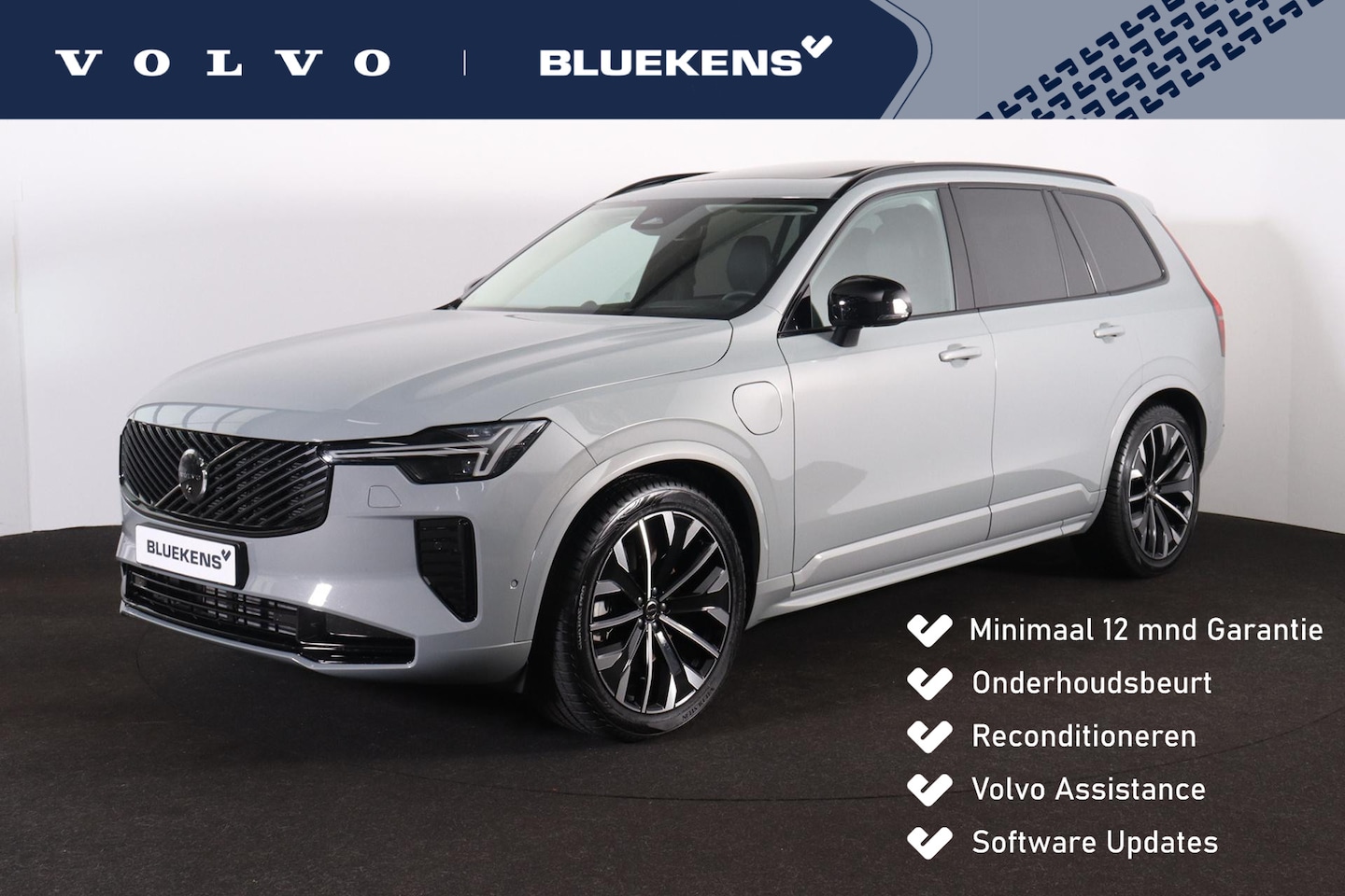 Volvo XC90 - T8 Recharge AWD Ultra Dark - Luchtvering - Panorama/schuifdak - IntelliSafe Assist & Surro - AutoWereld.nl