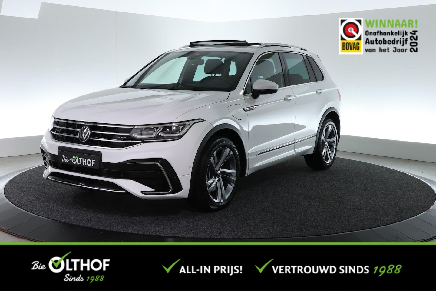 Volkswagen Tiguan - 1.4 TSI eHybrid R-Line Business+ | ALL-IN PRIJS | SCHUIF-KANTEL | LEDER | CARPLAY | 360 CA - AutoWereld.nl