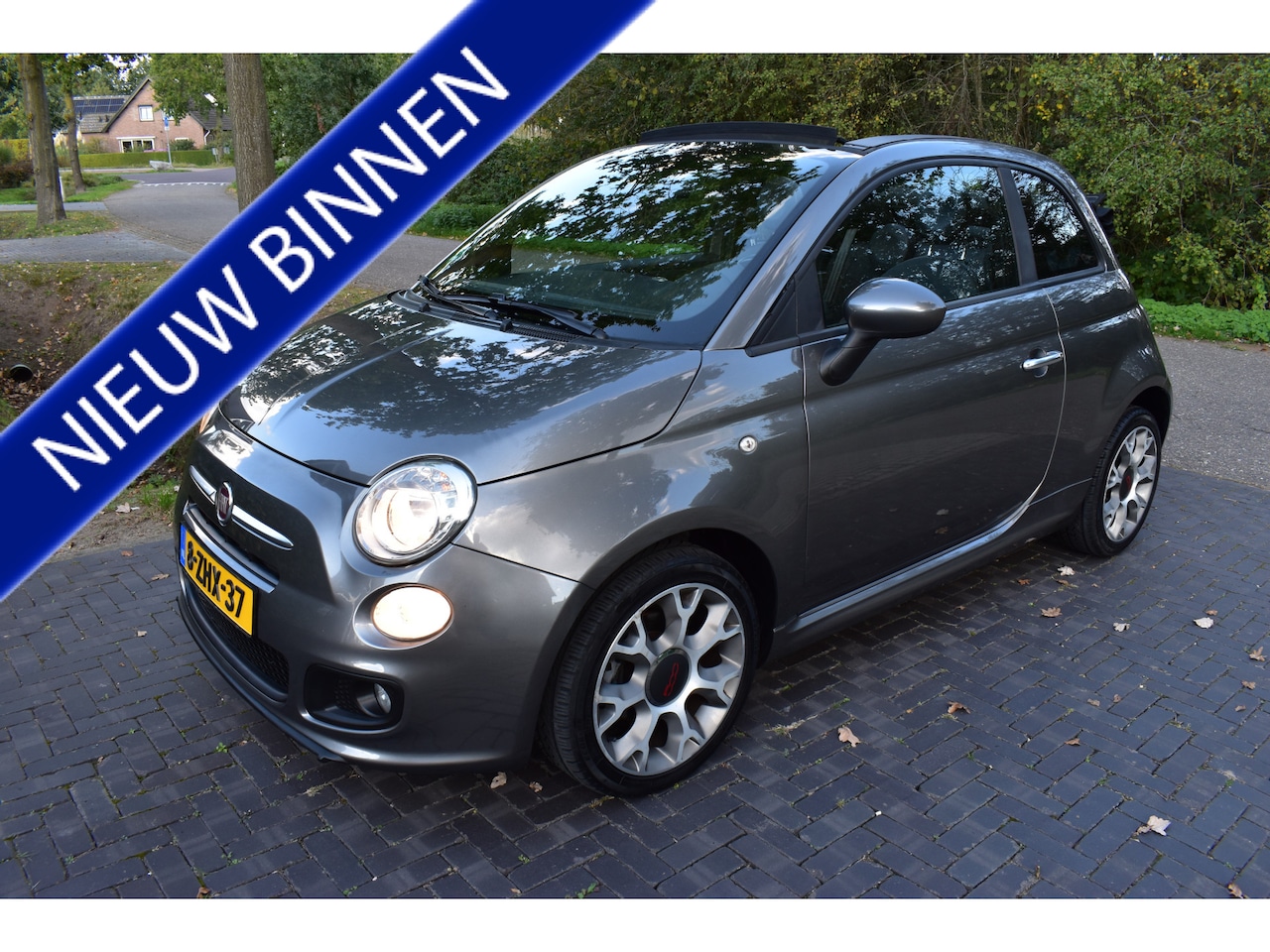 Fiat 500 C - 0.9 TwinAir Turbo 500S CABRIO SPORT MOOIE! - AutoWereld.nl