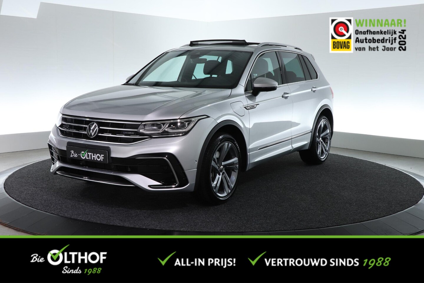 Volkswagen Tiguan - 1.4 TSI eHybrid R-Line Business+ | ALL-IN PRIJS | SCHUIF-KANTEL | LEDER | CARPLAY | 360 CA - AutoWereld.nl