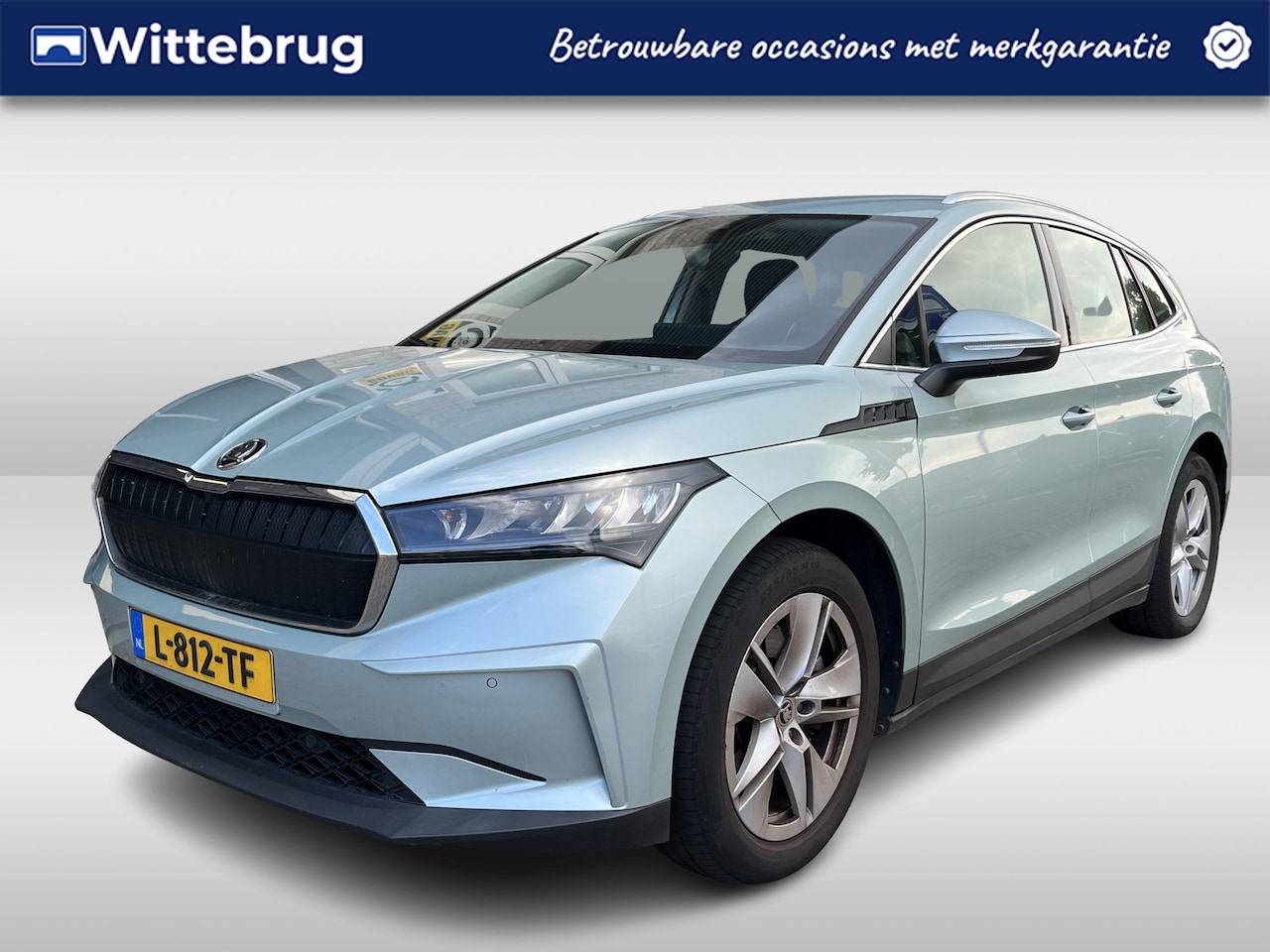 Skoda Enyaq iV - 80 / SOH 87%/ AUTOMAAT/ LEER/ TREKHAAK/ CRUISE/ SMARTLINK/ PARK.SENSOR.V+A/ CAMERA/ STUURV - AutoWereld.nl