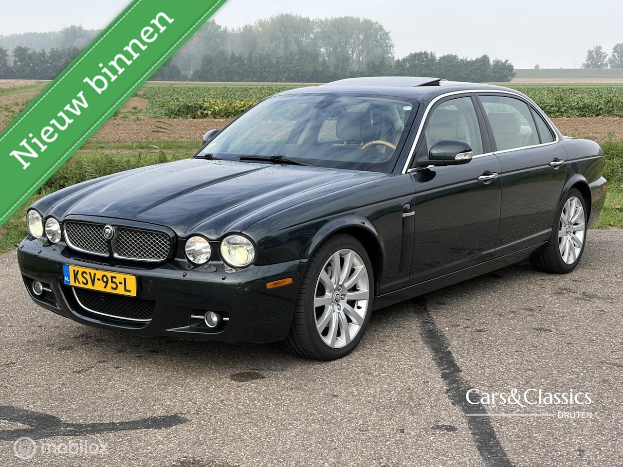 Jaguar XJ - 2.7D LWB - Botanical green metallic - Beige leder - AutoWereld.nl