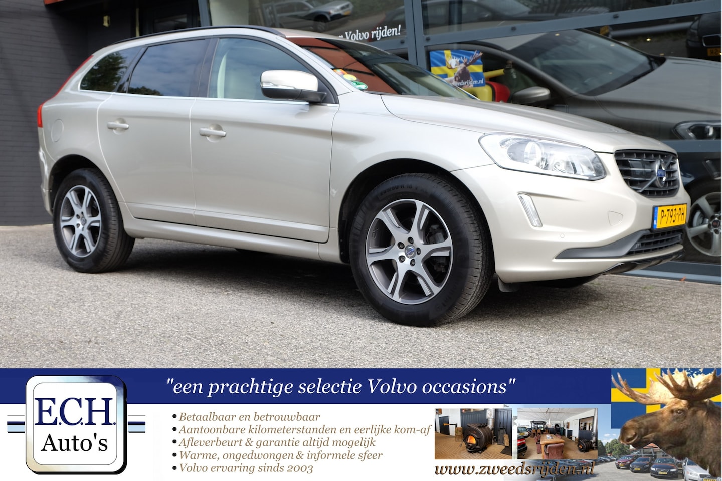 Volvo XC60 - 2.0 D3 Polar+, Adaptieve CC, Trekhaak, Leer, Navi, Bluetooth - AutoWereld.nl