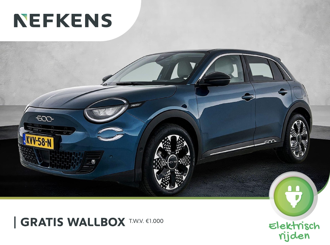 Fiat 600e - 156pk La Prima 54 kWh Automaat | 3 Fase | Elektrische Achterklep | Elektrische Bestuurders - AutoWereld.nl