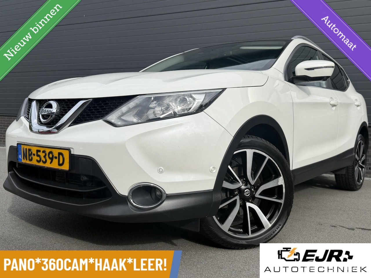 Nissan Qashqai - 1.2 Tekna + LEER*CRUISE*PANO*360*HAAK*NAV*STOELVERW*NAP! - AutoWereld.nl