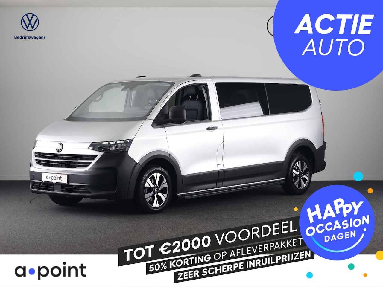 Volkswagen Transporter - 2.0 TDI L2H1 30 4MOTION PanAmericana DC 170Pk Automaat DC Dubbele cabine | Verlengde garan - AutoWereld.nl
