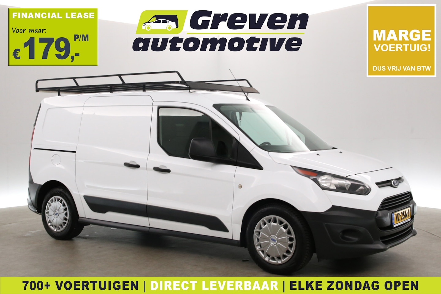 Ford Transit Connect - 1.5 TDCI 101PK L2 | Marge | Airco | Trekhaak | Imperiaal | Kasten - AutoWereld.nl
