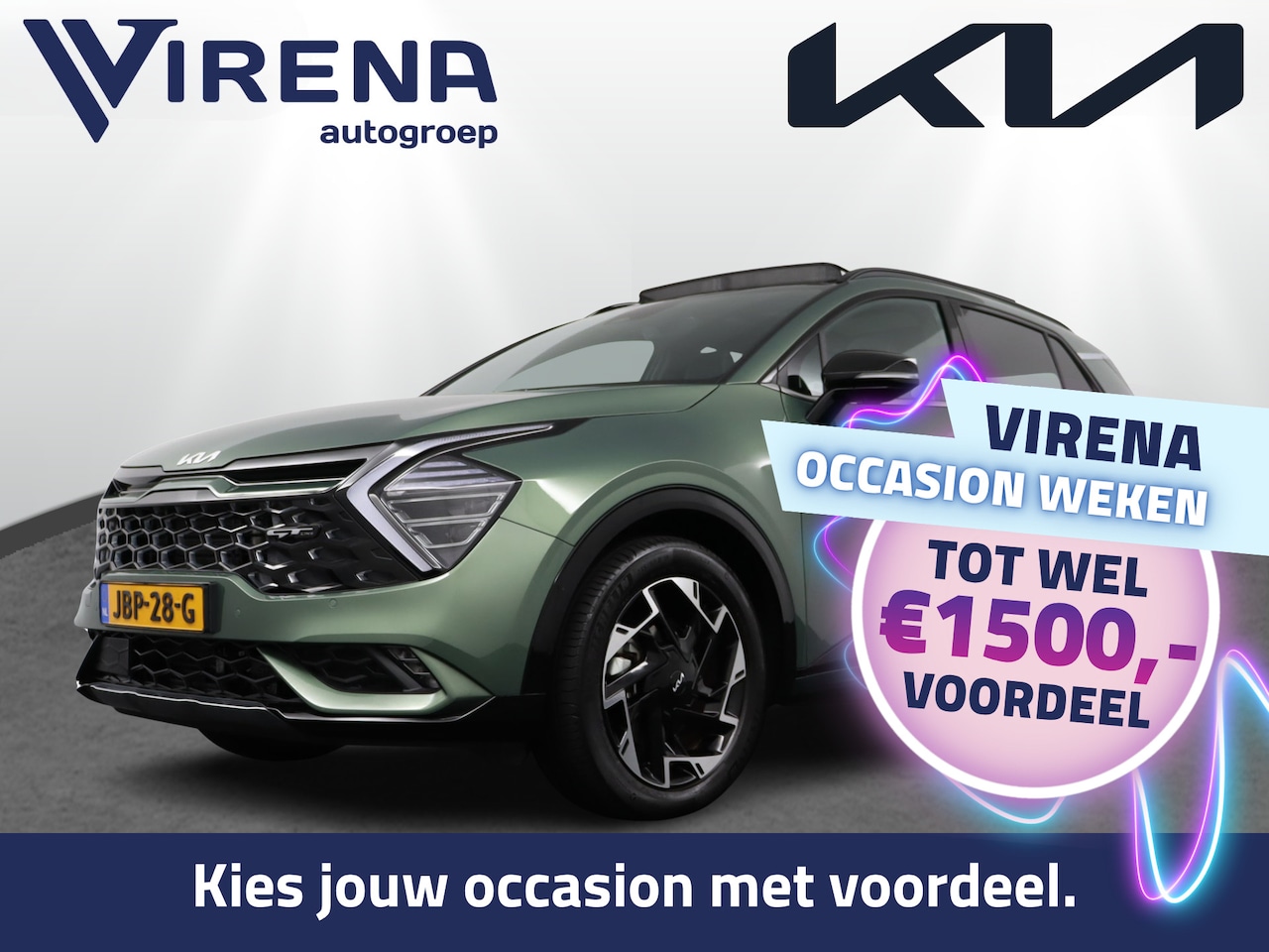 Kia Sportage - 1.6 T-GDi Plug-in Hybrid AWD GT-Line - Schuif-/kanteldak - Stoel-/stuurwielverwarming - Ad - AutoWereld.nl