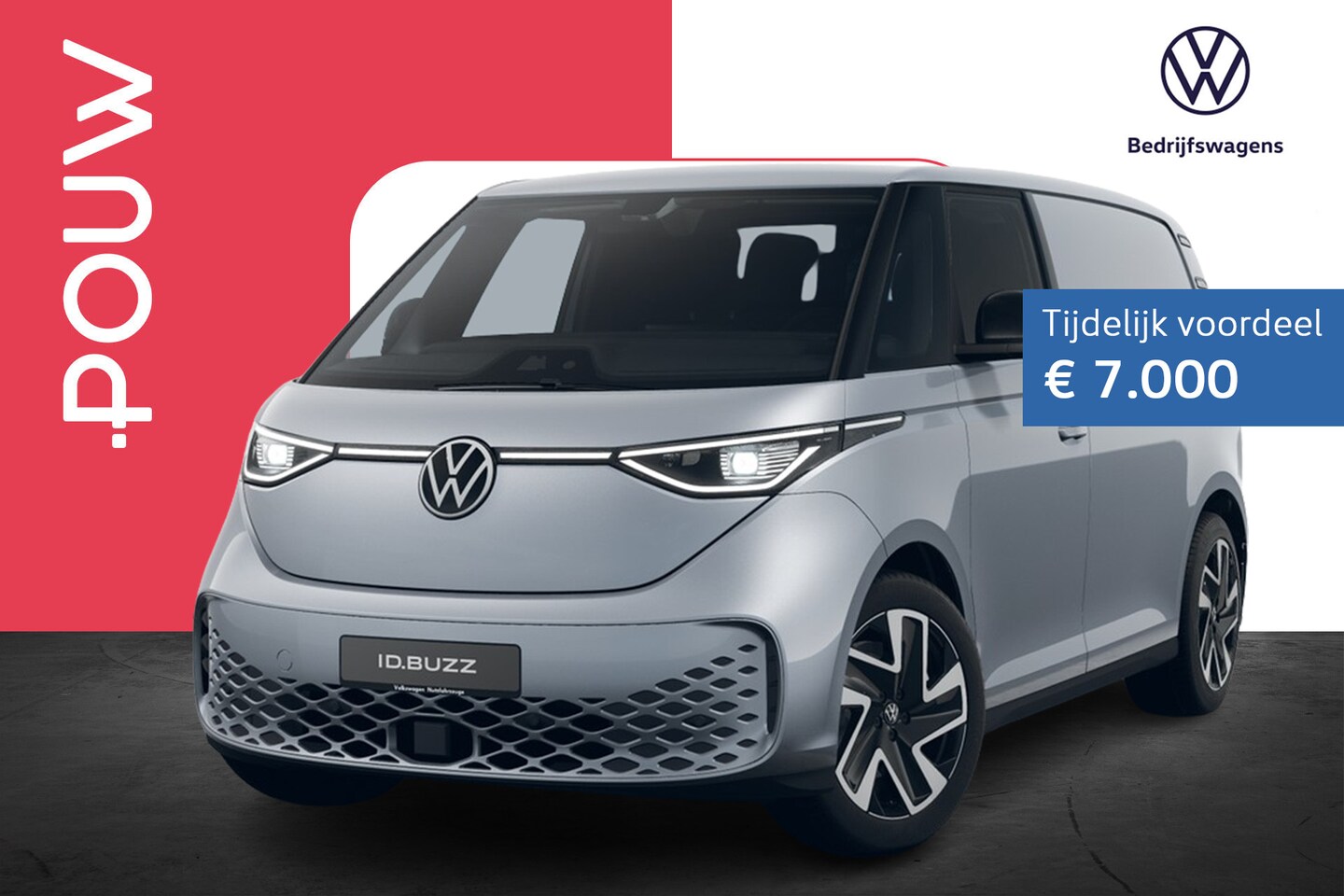 Volkswagen ID. Buzz Cargo - 286pk Bulli Limited Edition 79 kWh | 20" Velgen | Stuurverwarming - AutoWereld.nl