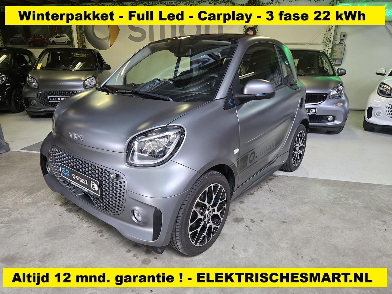 Smart Fortwo - EQ Comfort PLUS - 12 mnd garantie - leder - stoel- en stuurwielverwarming - Carplay - came - AutoWereld.nl