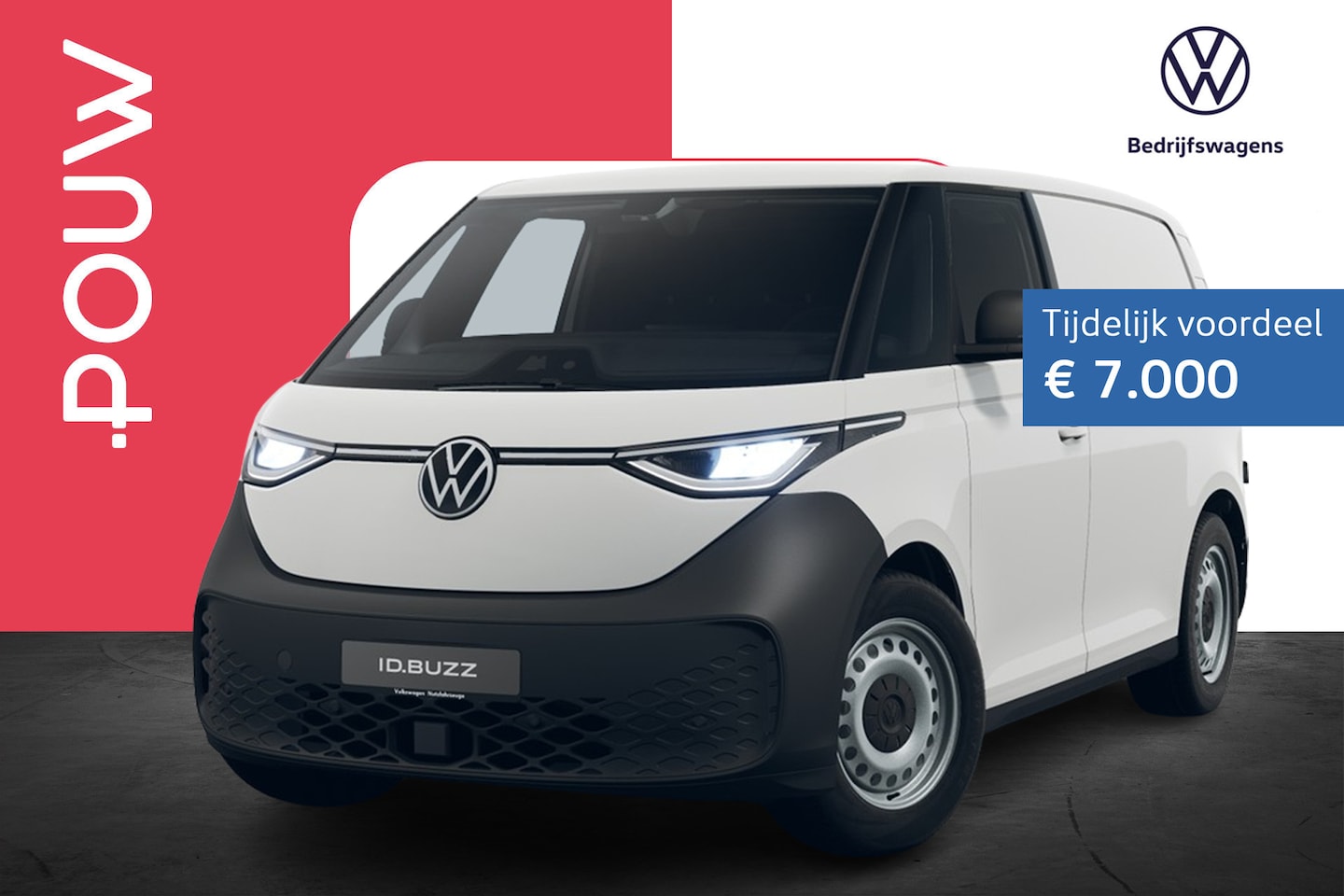 Volkswagen ID. Buzz Cargo - 286pk Economy Limited Edition 79 kWh | Multimedia Pakket | Achteruitrijcamera - AutoWereld.nl