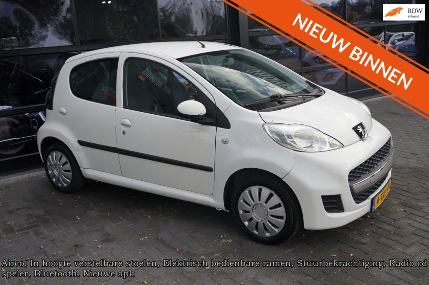 Peugeot 107 - 1.0-12V XR 1.0-12V XR, Airco, Bluetooth, Elek pakket - AutoWereld.nl