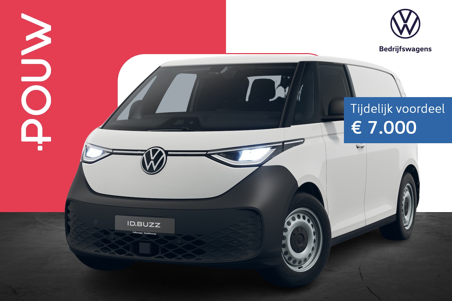 Volkswagen ID. Buzz Cargo - 286pk Economy Limited Edition 79 kWh | Multimedia Pakket | Trekhaak Wegklapbaar - AutoWereld.nl