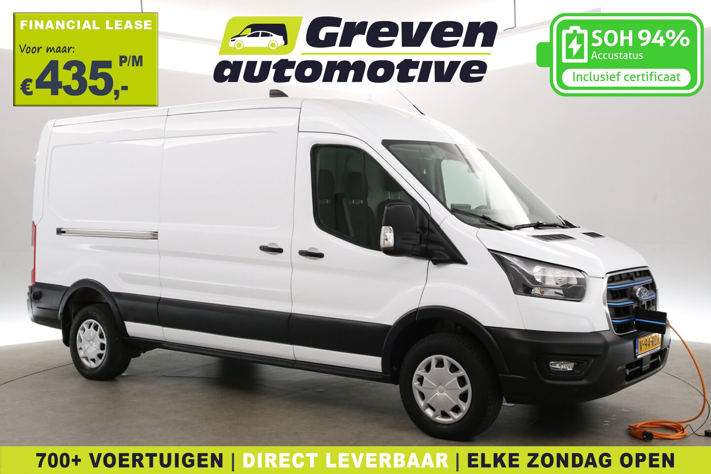 Ford E-Transit - L3H2 68 kWh 184PK | Snelladen | SOH 94% | Clima | 360° Camera | 3 Zits | Cruise | Carplay - AutoWereld.nl