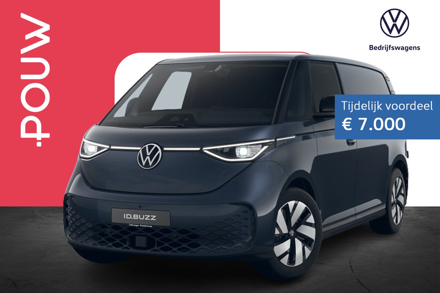 Volkswagen ID. Buzz Cargo - 286pk Bulli Limited Edition 79 kWh | Trekhaak Wegklapbaar | Achterdeuren - AutoWereld.nl