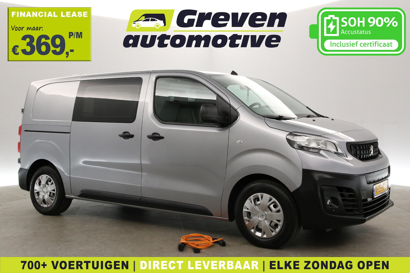 Peugeot e-Expert - 75 kWh L2H1 Long Range | Snelladen | SOH 90% | Airco | Cruise | Camera | 3 Zits | 2xSchuif - AutoWereld.nl