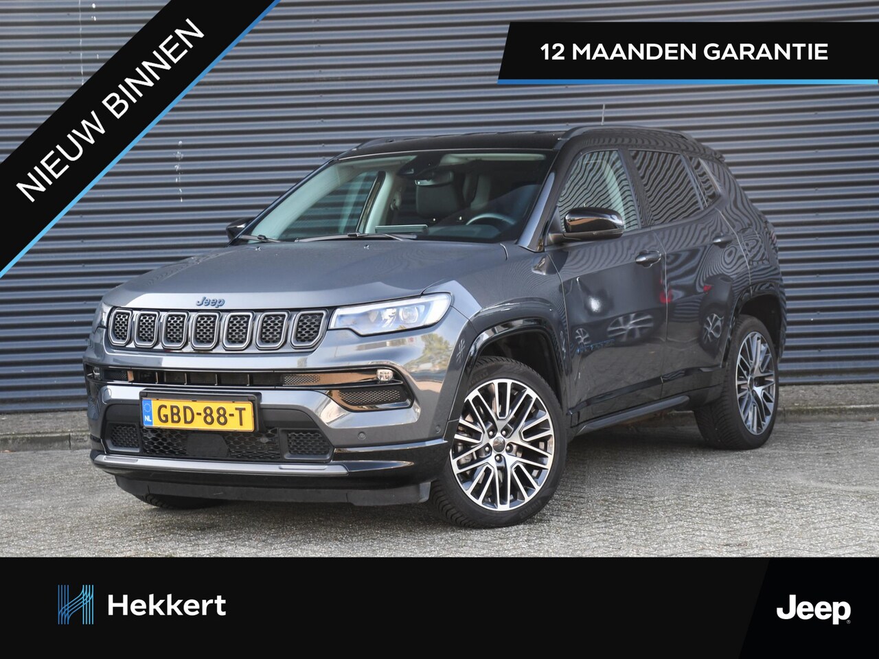 Jeep Compass - Limited 4xe Plug-in Hybrid 240pk Automaat LEDER | 19''LM | STOELVERW./VENTIL. | CAMERA | A - AutoWereld.nl