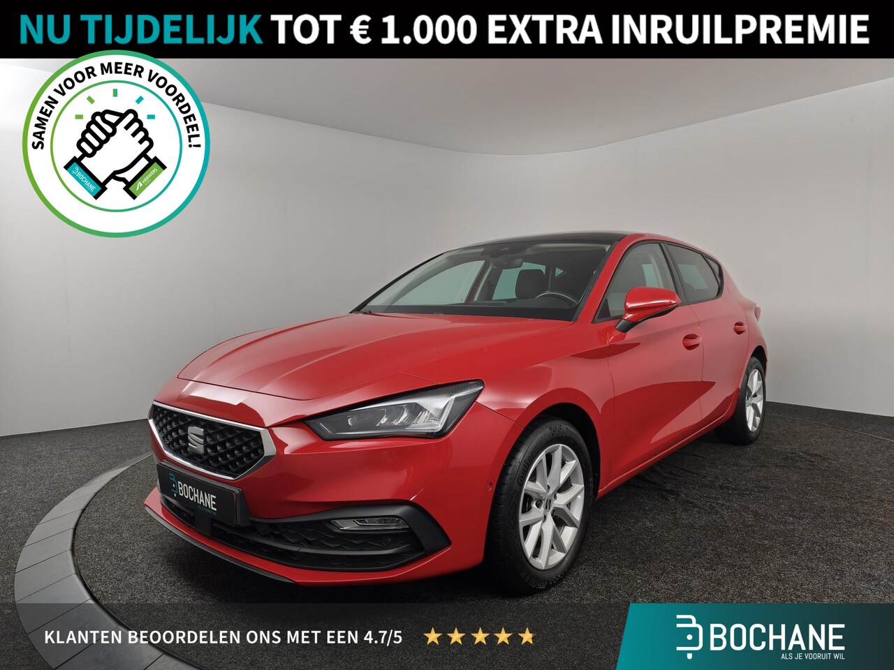 SEAT Leon - 1.0 eTSI Style Business Intense | Panoramadak | Camera | Navigatie | Adaptieve cruise | LE - AutoWereld.nl