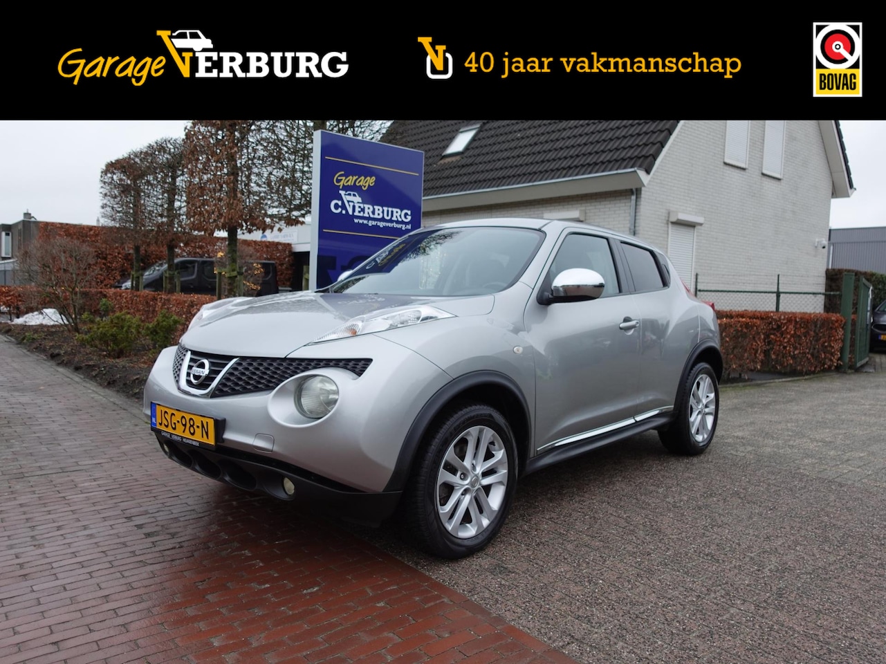 Nissan Juke - 1.6 DIG-T Tekna 190 PK ! (Navi,Camera,Cruise,Stoelverwarming,Keyless,Leer) 12-2010 - AutoWereld.nl