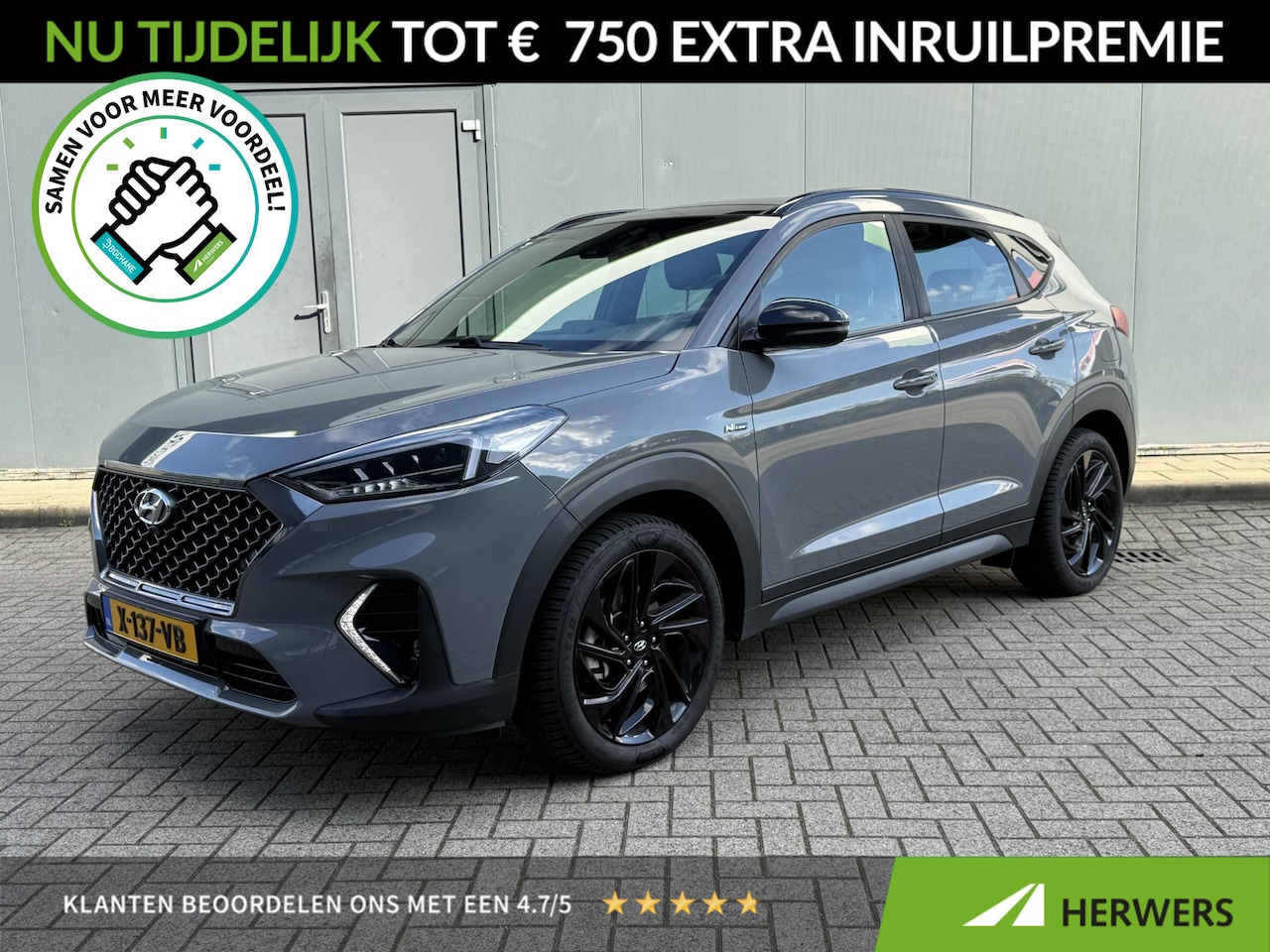 Hyundai Tucson - 1.6 T-GDI 4WD N-Line / Automaat / Trekhaak / Navigatie / Cruise Control Adaptief / Elektri - AutoWereld.nl