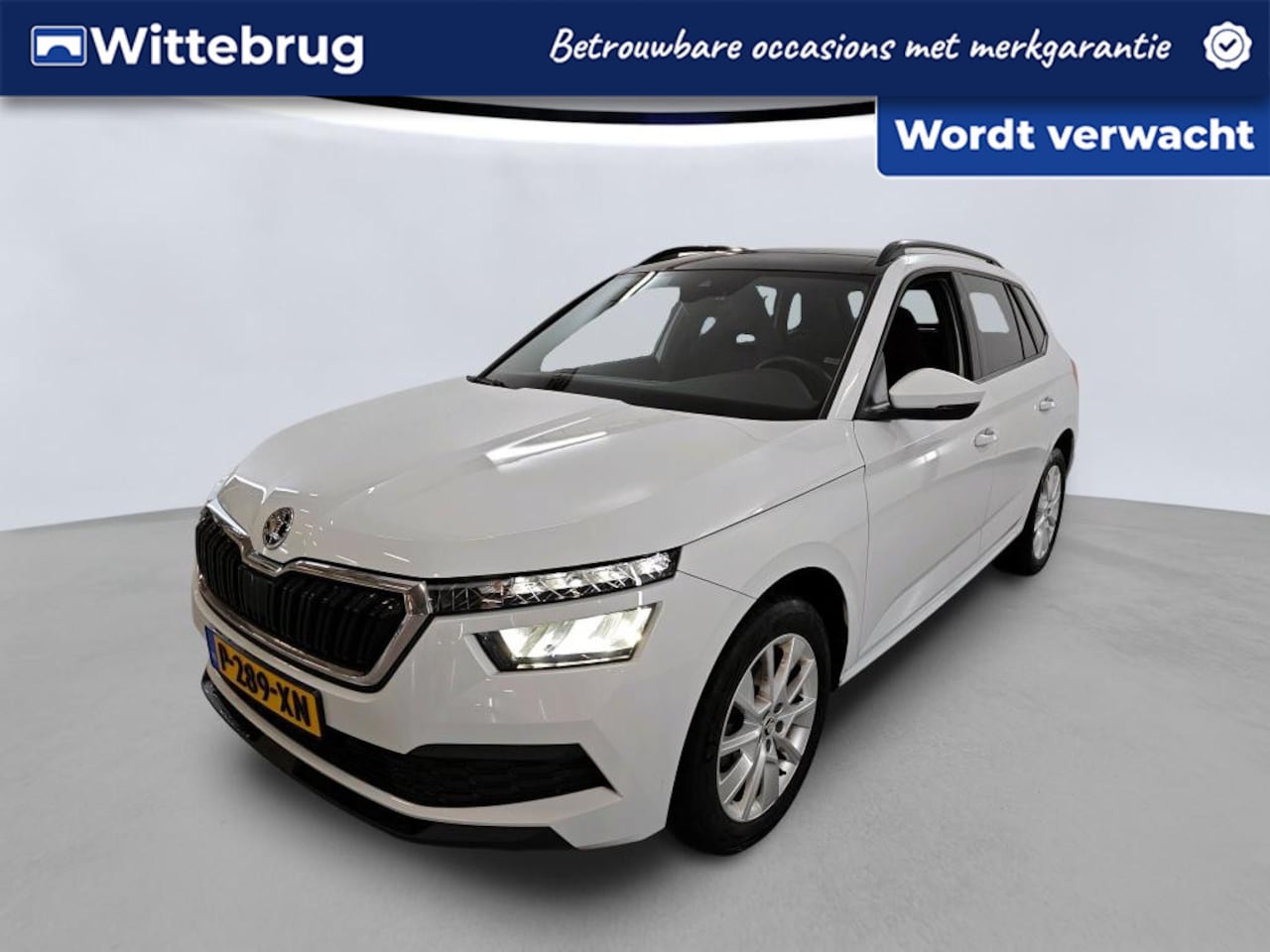 Skoda Kamiq - 1.0 TSI 110pk Sport Business / Panorama dak / Navigatie by APP / LM 17 inch / Camera / LED - AutoWereld.nl