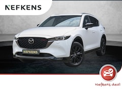 Mazda CX-5 - 2.0 e-SkyActiv-G M Hybrid 165 Homura | Trekhaak | Leer | Stoelverwarming | Rondomzicht cam