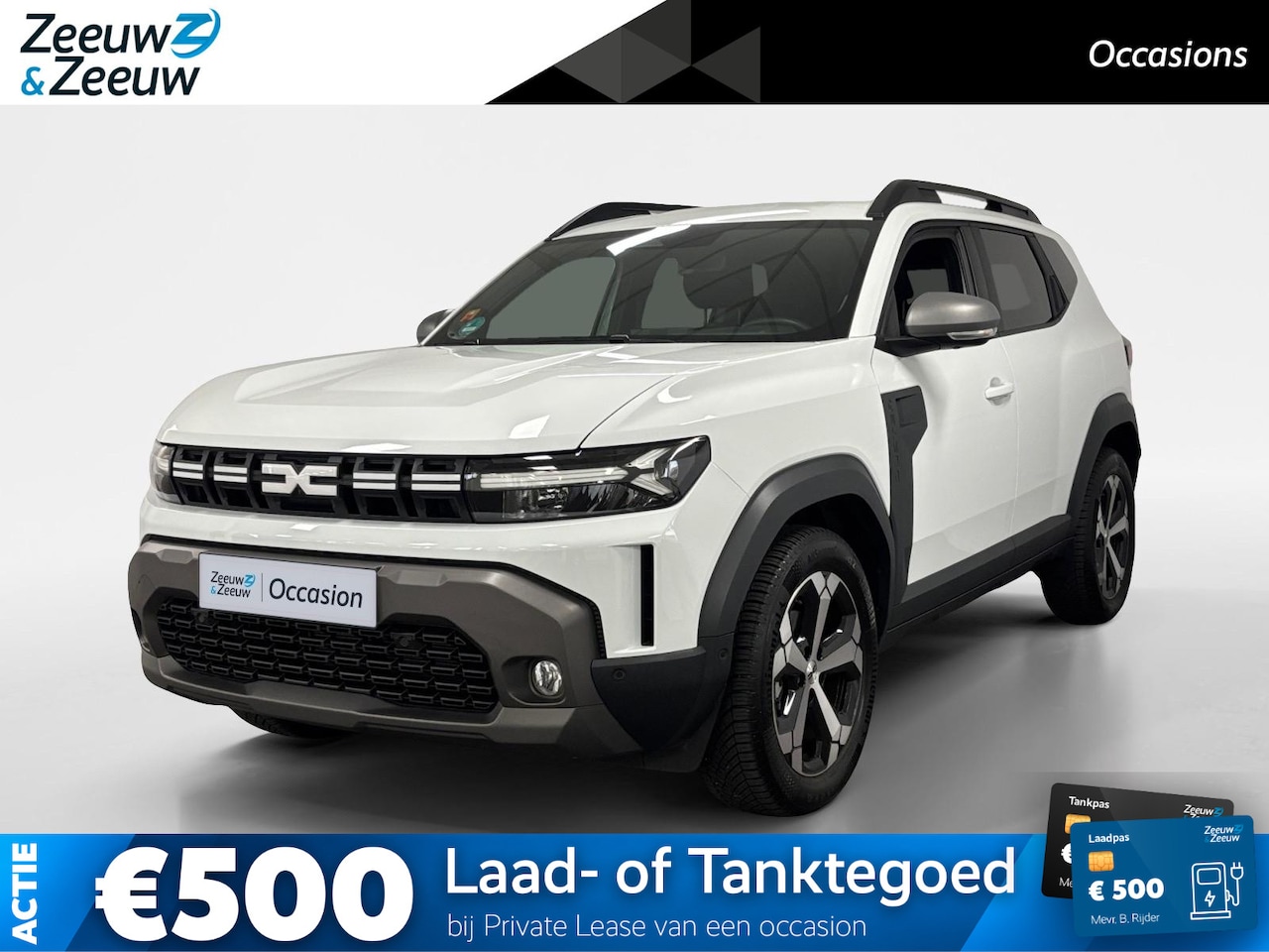Dacia Duster - 1.6 Hybrid 140 Journey AUTOMAAT NAVI AIRCO 360CAMERA CRUISE CONTROLE LM VELGEN HOGE INSTAP - AutoWereld.nl