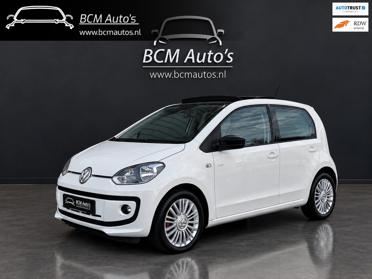 Volkswagen Up! - 1.0 Up Cup Edition! |Automaat|Pano|Cruise Control|Stoelverwarming|Navi|PDC| - AutoWereld.nl