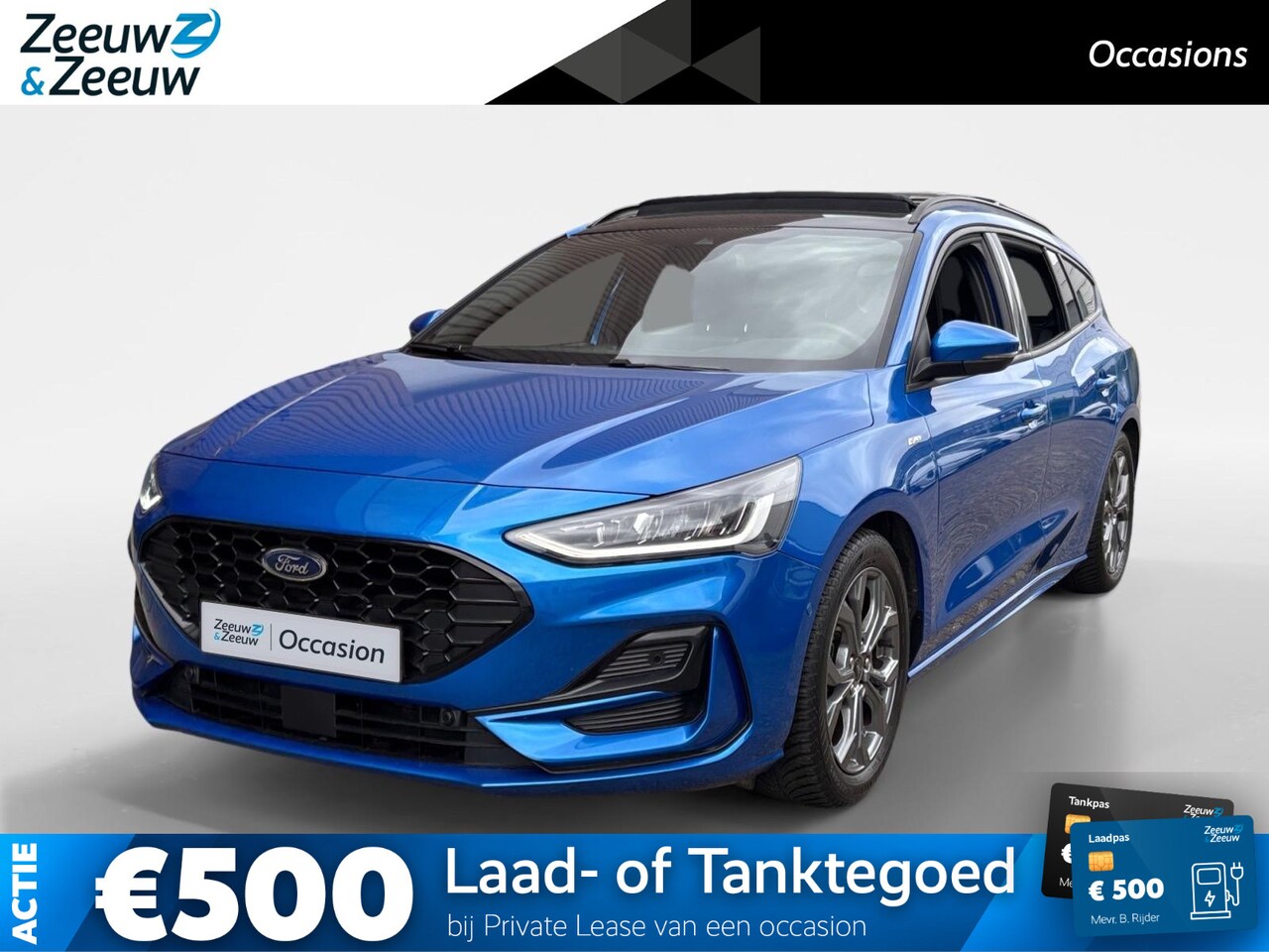 Ford Focus Wagon - 1.0 EcoBoost Hybrid ST Line Style | Navigatie | Panorama Dak | Stoel/Stuur/Voorruitverwarm - AutoWereld.nl
