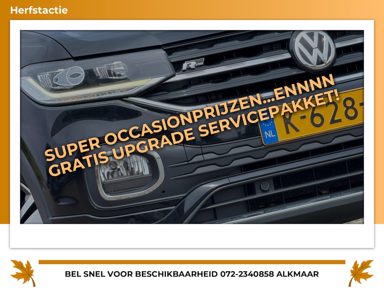 Volkswagen T-Cross - 1.0 TSI DSG Automaat 2x R-Line - DeepBlack Pearl - Virtual/Camera/Carplay - AutoWereld.nl